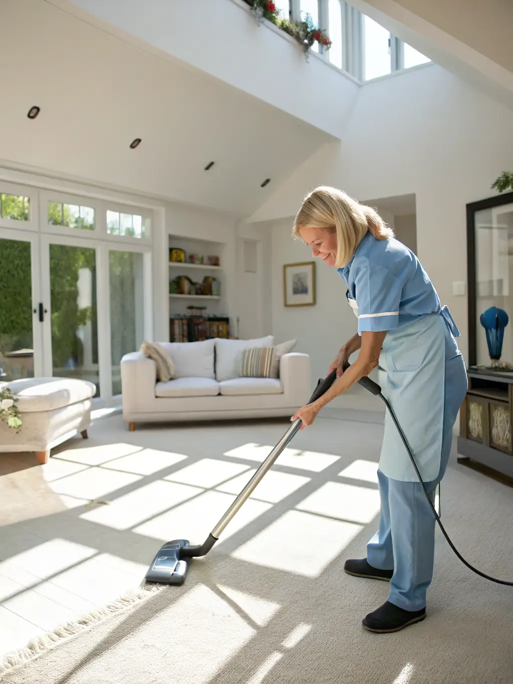A CleanDays team member adapting their cleaning approach to suit a client's specific needs, showcasing flexibility and personalized service.